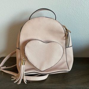 Pink Heart mini backpack